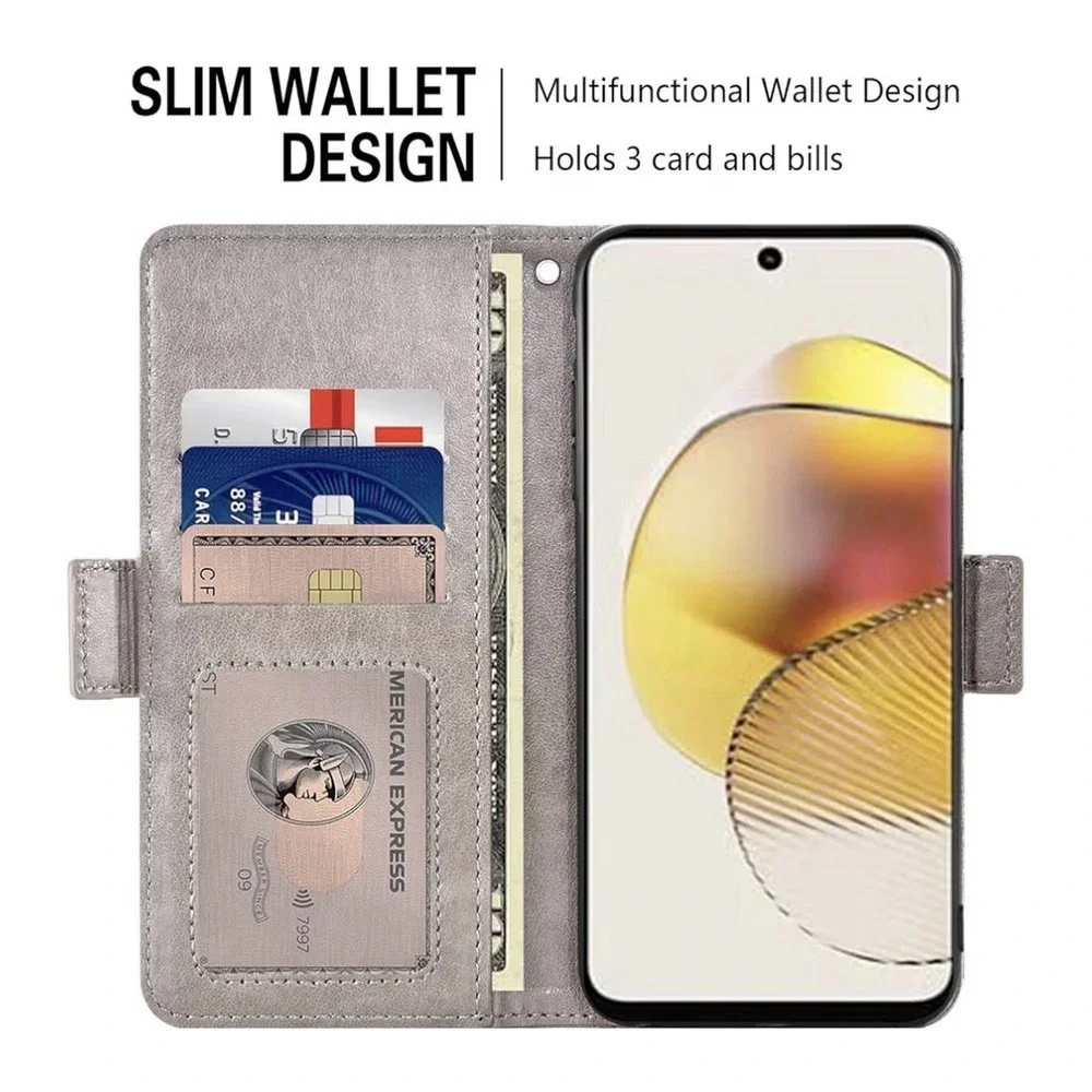 Asuwish Wallet Case for LG K20 2019 – Grey Floral